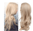 Uropean and American fashion white female partial points in the wig bangs dyed long curly hair