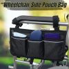 Wheelchair Armrest Accessories Side Bags To Hang On Side Pouch With Bright Line