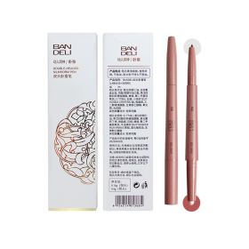 Bandley Eye Shadow Pen Brighten Pen Dual-purpose Double-headed Pearlescent White Eye Shadow Pen Matte Shading Powder Master Highlight Eyeliner Pen (Option: Pearl Powder Light Brown)