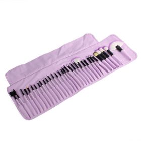 Makeup Brush Set 32-piece Bag (Color: Purple)