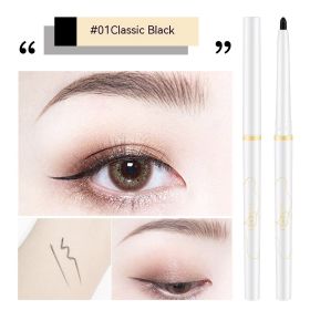 Eyeliner Not Easy To Smear Enlarge Eyes Natural Color Rendering Smooth Soft Waterproof (Option: 01 Classic Black)