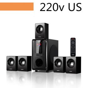 Home Theater Speakers Wooden Subwoofer Speaker (Option: 220V US)