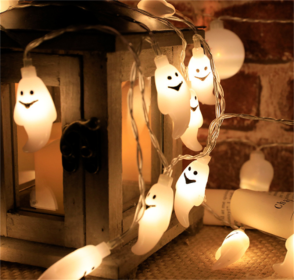 SpookGlow™ - Halloween LED String Lights (Option: White ghost-2meters 10lights warm white)