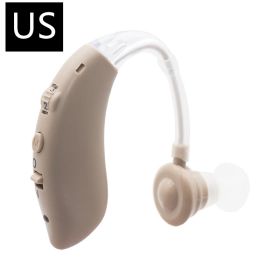 Rechargeable Hearing Aid Earphone Sound Amplifier (Option: Khaki-US)