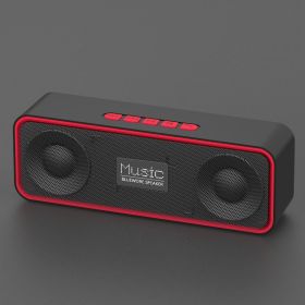 Wireless Bluetooth Speaker Subwoofer With Radio (Color: Red)