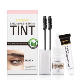 ICONSIGN Eyelash Eyebrow Dye Tint Kit Brow Lamination Mascara Lift Tinting Tattoo Dye Eyes Makeup Tools (Color: Coffee)