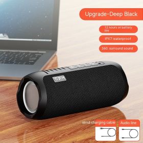 Bluetooth Stereo Small Household Wireless Mini (Option: Black Upgraded Version)