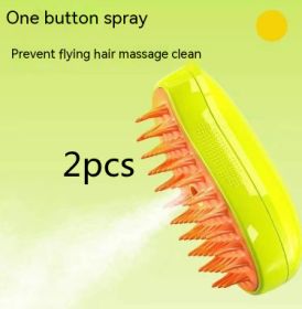 Pet Brush Cat Brush Hair Removal Brush Plastic (Option: Unified-Green2pcs)