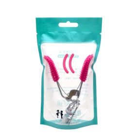 Carbon Steel Bitstock Eyelash Curler Bags Plastic Handle Aid Beauty Tools (Option: Rose Red Blue Envelope Bag)