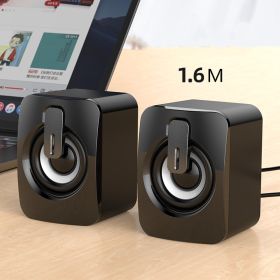 Desktop Computer Desktop Notebook Small Speaker (Option: Black-1.6m)