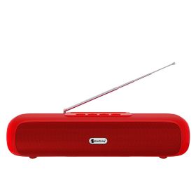 Desktop Wireless Long Strip Radio Subwoofer (Color: Red)