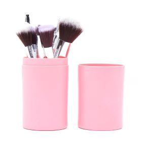 12 Pieces Of Cosmetic Brush Set, Cartridge Set, Cosmetic Tools (Color: Pink)