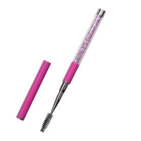 Spiral Eyelash Brush With Single Long Handle (Color: Purple)