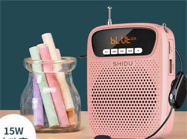 TeachTone™ - Bluetooth Microphone Speaker (Option: Cable Microphone-Rose Gold)