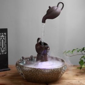 Creative Suspension Faucet Chinese Teapot Novice Humidifier (Option: Confidant cheers-220V US)