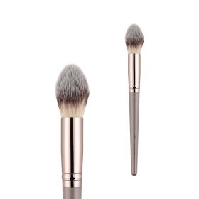 Fiber Hair High Gloss Single Makeup Brush (Color: Grey)