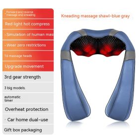 HeatThera™ - Hot Compress Back Massager (Option: R2Blue Grey-AU)