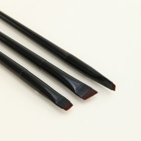 Blade Eyeliner Brush Fine Oblique Head Eyebrow Outline Creamy Ultra-thin (Option: Black-3pieces)