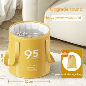 SoakEase™ - Household Foldable Foot Spa (Option: Uncovered Mango Yellow)