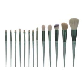 13Pcs Makeup Brush Set Make Up Concealer Brush Blush Powder Brush Eye Shadow Highlighter Foundation Brush Cosmetic Beauty Tools (Option: 13 Green Opp Bags)