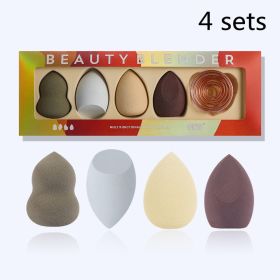 Wet And Dry Beauty Makeup Egg With Metal Stand (Option: Beauty egg-4sets)