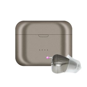 Rechargeable Portable Digital Sound Amplifier For The Elderly (Option: Pearl grey-Right ear-USB)