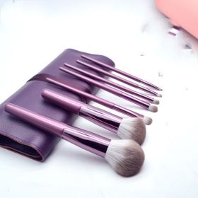 Tool Makeup Brush Soft Fur Stock Beginner Set (Color: Purple)