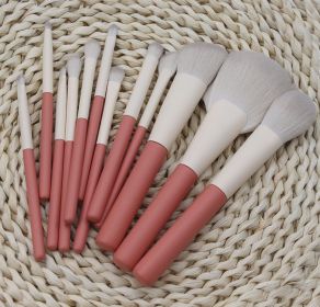 12 Pieces Of Powder Powder Blusher Brush, Complete Set Of Makeup Tools (Option: Bare brush)