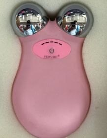 Electric Micro-Current Face Massager EMS Firming Micro Current Deedema Decree Wrinkle Skin Rejuvenation Beauty Instrument (Color: Pink)