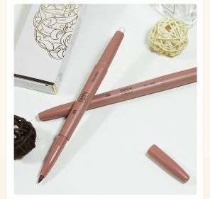 Bandley Eye Shadow Pen Brighten Pen Dual-purpose Double-headed Pearlescent White Eye Shadow Pen Matte Shading Powder Master Highlight Eyeliner Pen (Option: Pearlescent White Bronze)