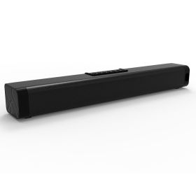 Computer Game Speakers With RGB Light Powerful Bass Stereo Sound USB 3.5mm Optical Soundbar PC 20W Speaker (Option: Black-EU)