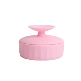 Beauty Cleaning Tool Wet And Dry Use Makeup Brush Cleaning Box (Color: Pink)