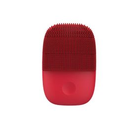 Electric facial cleanser (Color: Red)