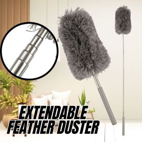 Adjustable Soft Microfiber Feather Duster Dusting Brush Household Cleaning Tool (Option: Adjustable Duster)