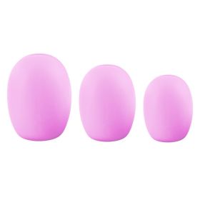 Dust Proof Silicone Cosmetic Brush Protective Sleeve (Color: Pink)