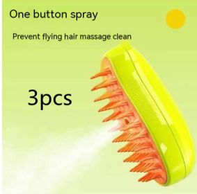 Pet Brush Cat Brush Hair Removal Brush Plastic (Option: Unified-Green3pcs)