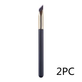 Wild Eyebrow Brush 3d Stereoscopic Painting Hairline Eyebrow Paste Artifact Eyebrow Brush Brow Makeup Brushes Concealer Brush (Option: Black-2PCS)