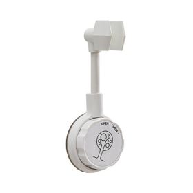 Punch-free shower head with rotating universal adjustment bathroom shower nozzle (Color: White)