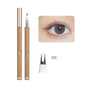 Forked Double Claw Lower Eyeliner (Option: 103Tea brown)