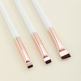 Blade Eyeliner Brush Fine Oblique Head Eyebrow Outline Creamy Ultra-thin (Option: Platinum-3pieces)