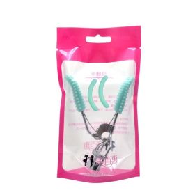 Carbon Steel Bitstock Eyelash Curler Bags Plastic Handle Aid Beauty Tools (Option: Water Blue Pink Envelope Bag)