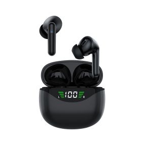 Fashion Real Wireless Bluetooth Headset (Color: Black)