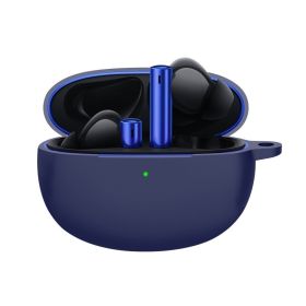 Silicon Soft Glue Storage Bluetooth Headphone Case (Option: Dark Blue-RealmeBudsAir3)