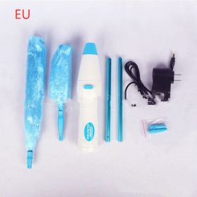 New Electrinic Hair Brush Spin Electric Hand Duster Motorized Dust Baguette Eliminates Dust House Clean Brush (Option: Rechargeable EU)