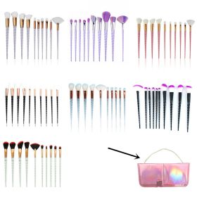 10PCS Makeup Brushes Kit Beauty Foundation Blending Blus (Option: Pink bag)