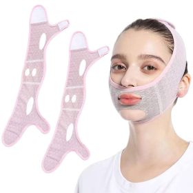 V-Sculpt™ - Face Lifting Support Mask (Option: Pink Covered Nose Opening)