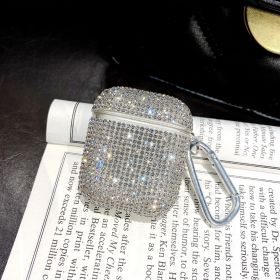 Rhinestone Drop-resistant Bluetooth Headset Protective Cover (Option: Transparent Color-AirPodsPro)