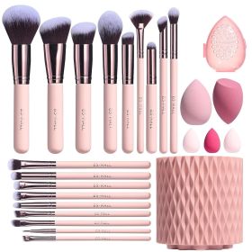 Makeup Brush Suit Practical Rotating Barrel (Option: No Logo)