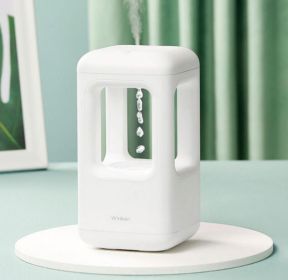 New Air Humidifier Home Quiet Bedroom Anti-Gravity Water Drop Humidifier Atmosphere Light (Option: White-Type C)