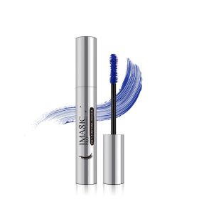 Plastic Silver Tube Mascara Thick Curl Gourd Brush (Option: Blue English Version)